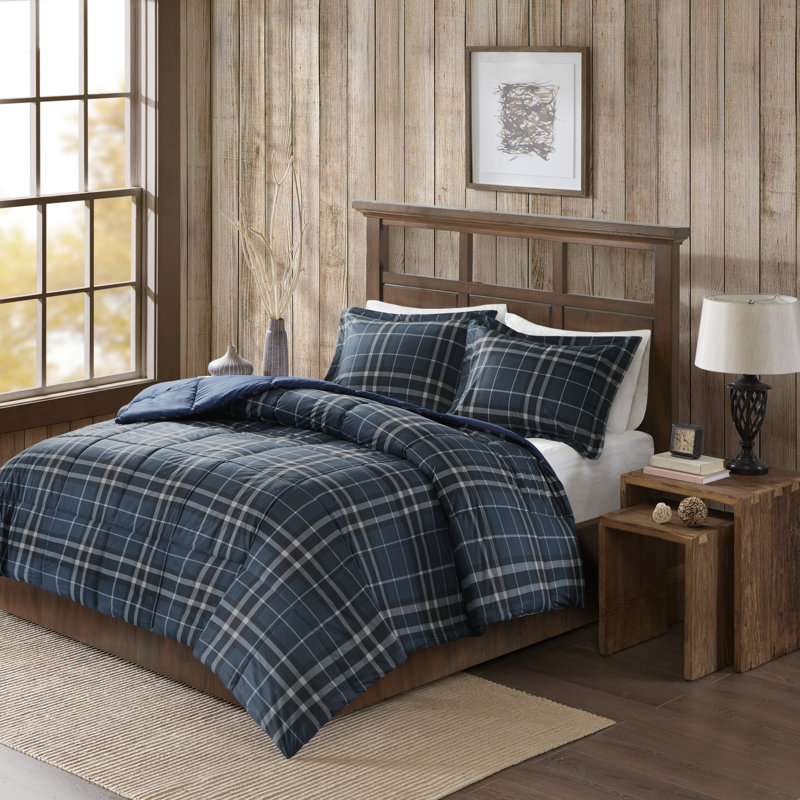 Navy Twin Down Alternative Microfiber Comforter Set