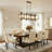 8-Light Dimmable Kitchen Island Pendant