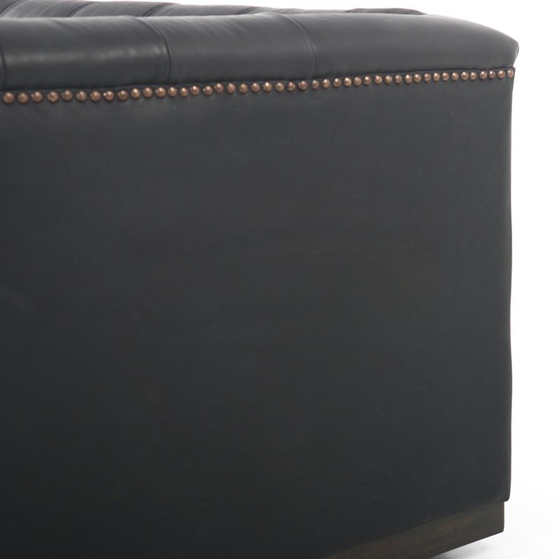 Maxx Sofa, Heirloom Black Genuine Leather