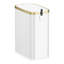 Poubelle de salle de bain 1,6 gallon avec couvercle à fermeture lente, pédale, poubelle en acier inoxydable de 6 L avec seau intérieur amovible, filtre à odeurs intégré, petite poubelle pour salle de bain, toilette, bureau à domicile, chambre à coucher (blanc)-128553143-123222514