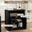 24" Modern Farmhouse Nightstand & End Table With 2-In-1 Built-In Charging Station & Double-Door Storage-604870574-611736442