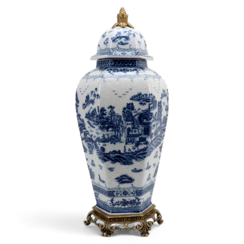 Hand Painted Decorative Porcelain Jar