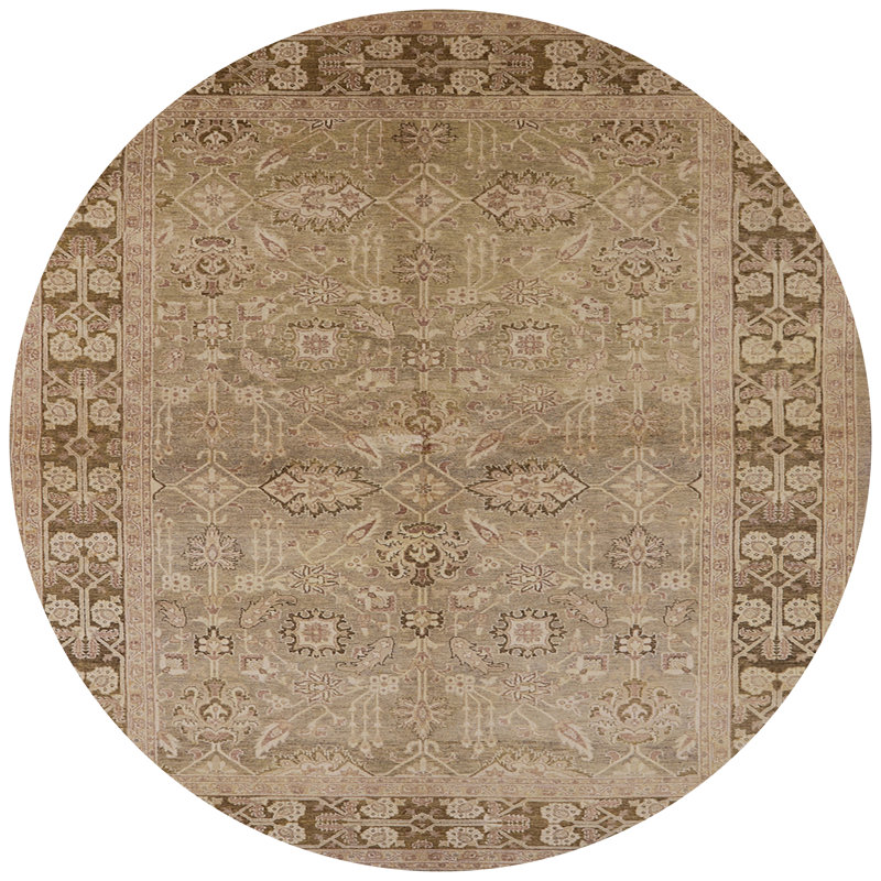 Oriental Indoor Rug, Round 5'