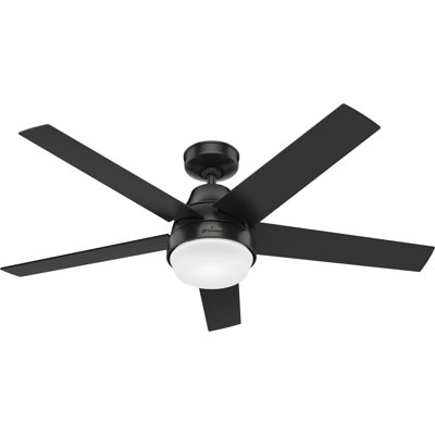 52" Aerodyne 5 - Blade Smart Standard Ceiling Fan with Lights and Remote