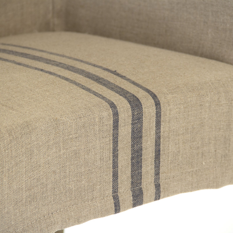 Avignon Linen Armchair, Blue 100% Linen