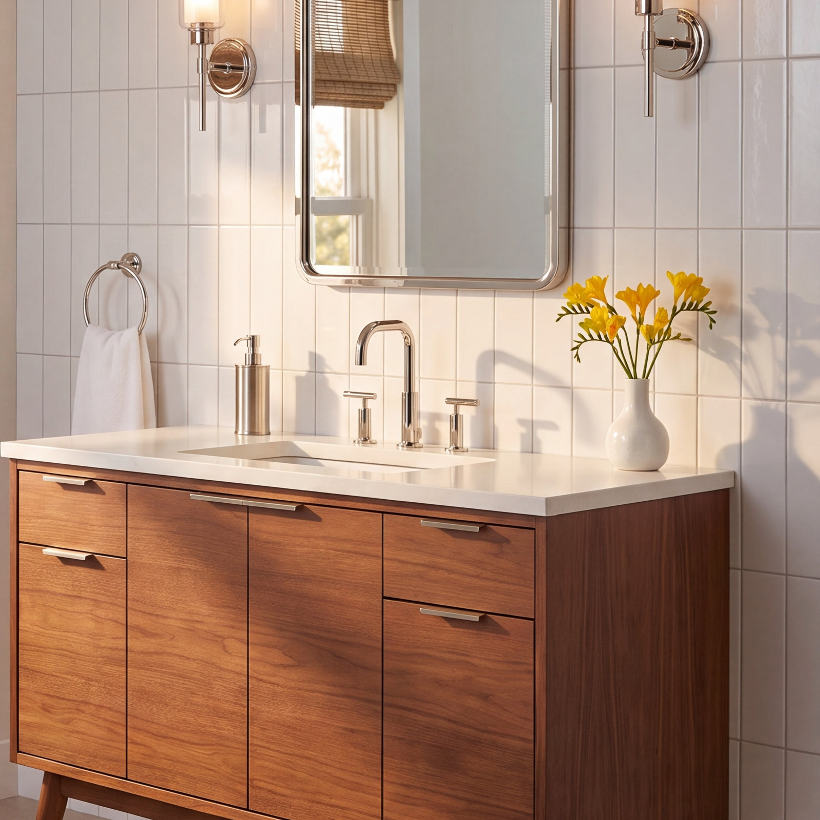 Purist Widespread Faucet with Drain Assembly, Vibrant Polished Nickel