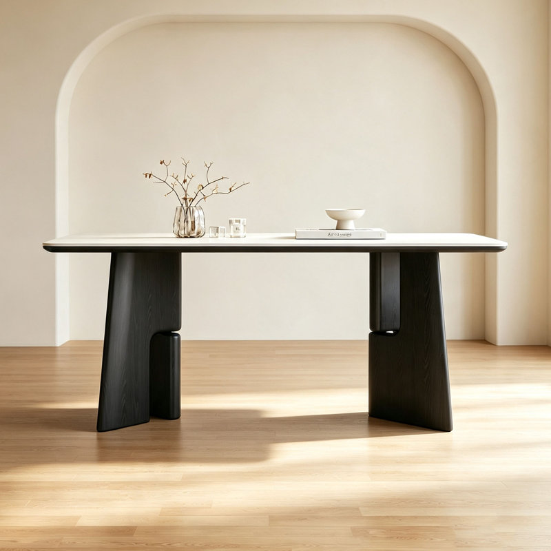 Table frittée French French, 29.5" H x 70.9" W x 35.4" D