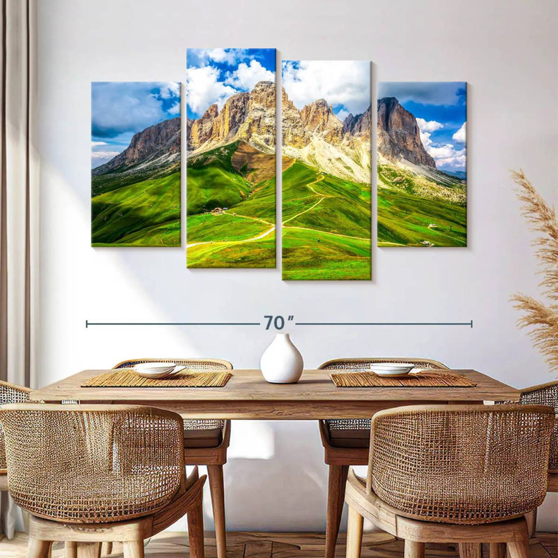 Scène de montagne Alvord Dolomites, H 42 po x l 68 po