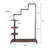 Jaelah 45.3'' Solid Wood Rolling Clothing Rack