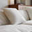 White Cotton and linen Modular Sofa