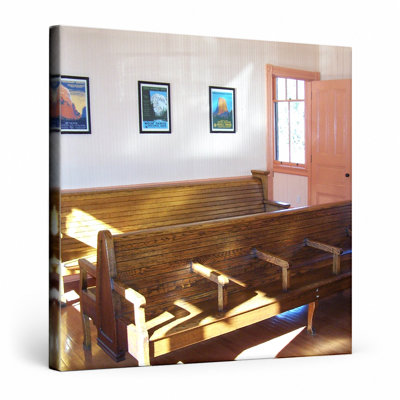 «Mount Rainier», art mural rétro sur toile rustique