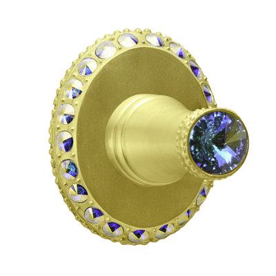 Caché II hook {large escutcheon} with Swarovski Clear Crystals in Chalice