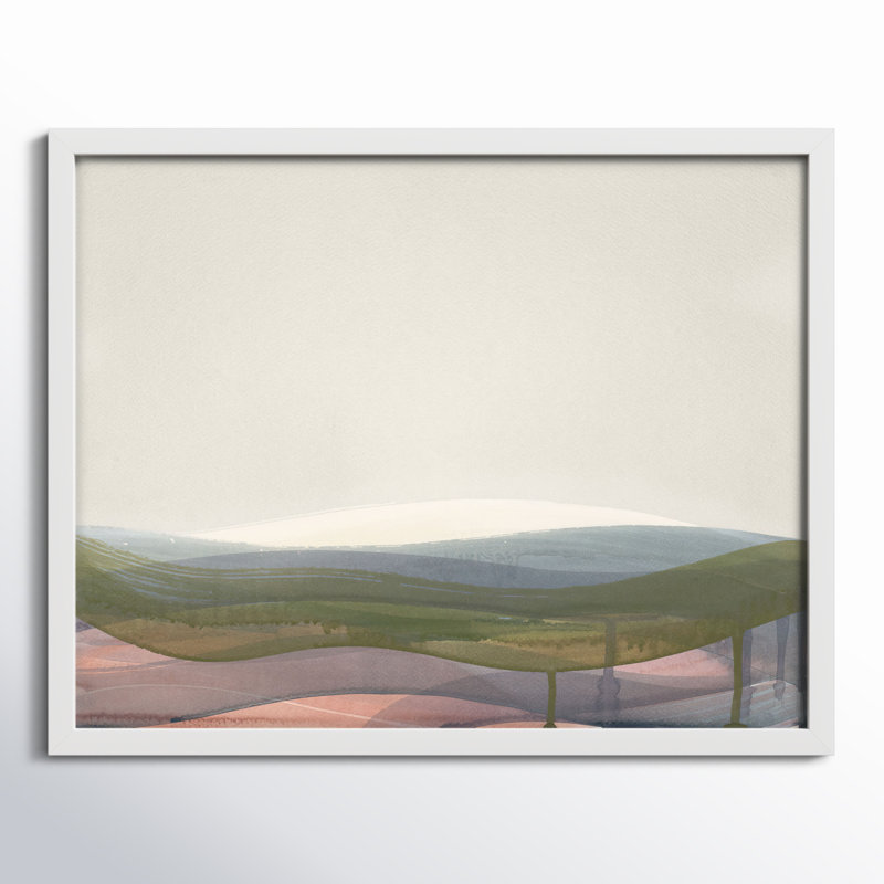 Preliminary I Print by Beth James, White Framed, 38" W x 30" H