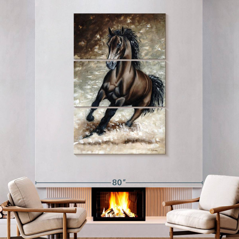 Brampt Frisky Arabian, 74" H x 48" W