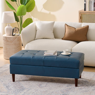 Faux Leather Upholstered Bench