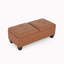 Banc de rangement avec repose-pieds en similicuir-1422127381