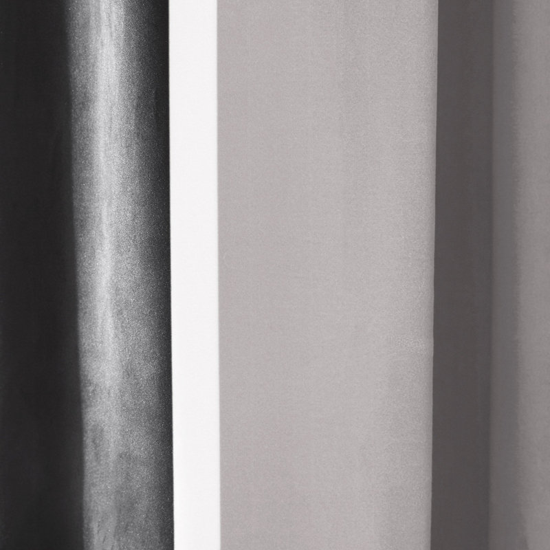 Vasco Room Darkening Curtain Single Panel, Mid Green, 145 x 268cm