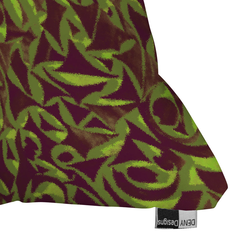 Coussin Wagner Campelo, 20 po x 20 po, Brun abstrait Jardin 2