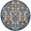 Tapis oriental bleu marine / jaune / blanc Whiteley-331023949