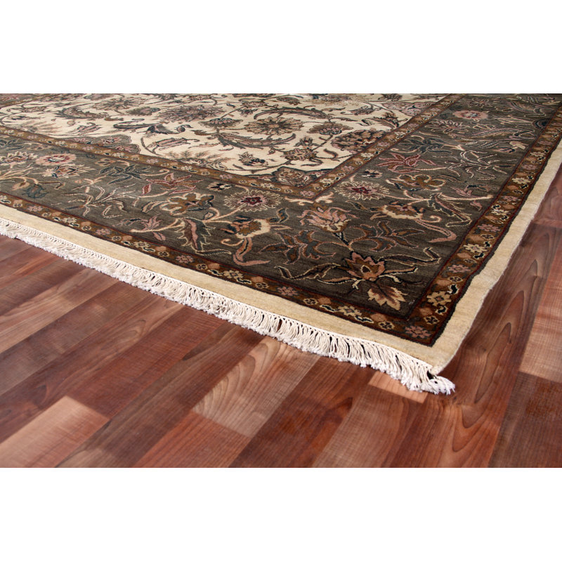 Moghul Wool Oriental Area Rug, Rectangle 9' x 10'
