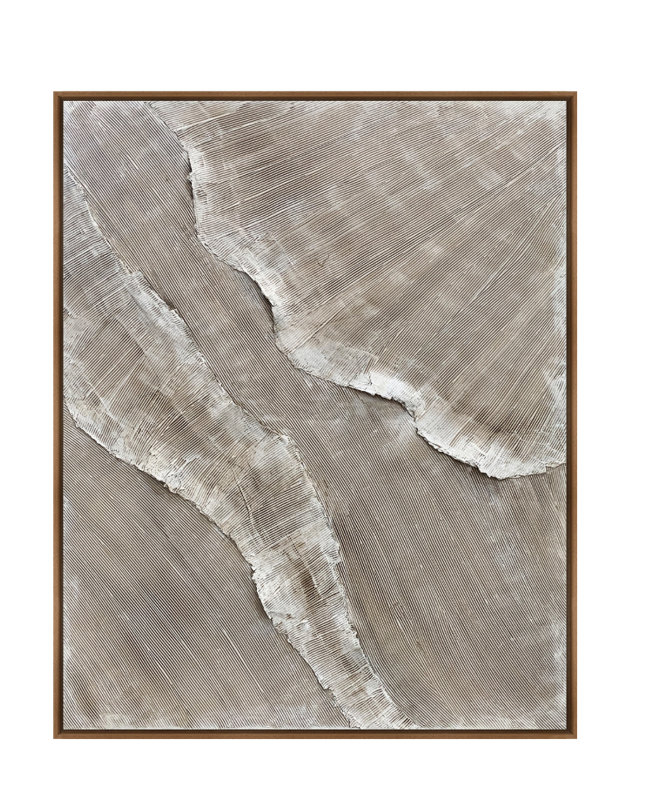 Velora Single Picture Frame Painting on Wood, Walnut, 200 cm H x 120 cm W