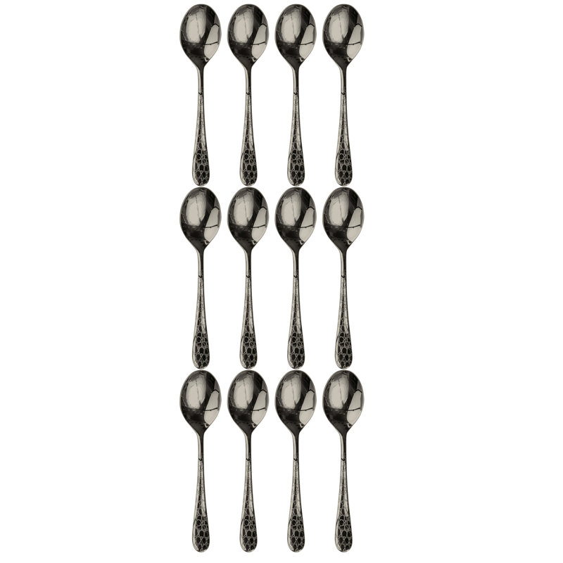 Coccodrillo Coffee Spoon, Black Gold