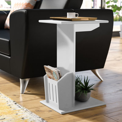 Edwin 24" Tall C End Table with Magazine Holder