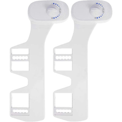 Deco Essential Non-Electric Toilet Seat Bidet for Standard 15/16" (2-Pack)