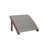 Light Gray Top/Chocolate Brown Base
