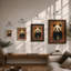 Panda Portrait Modern - Framed Print-1961911438-1961911432