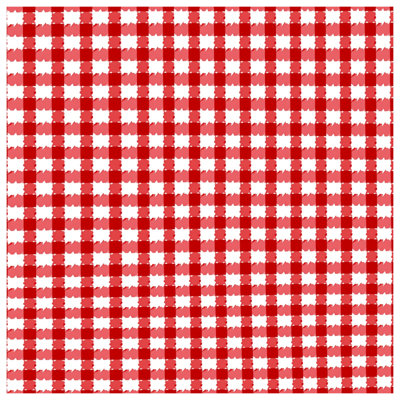 Couvertures Vichy rouges et blanches