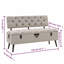 Banc de rangement avec dossier en simili cuir VidaXL