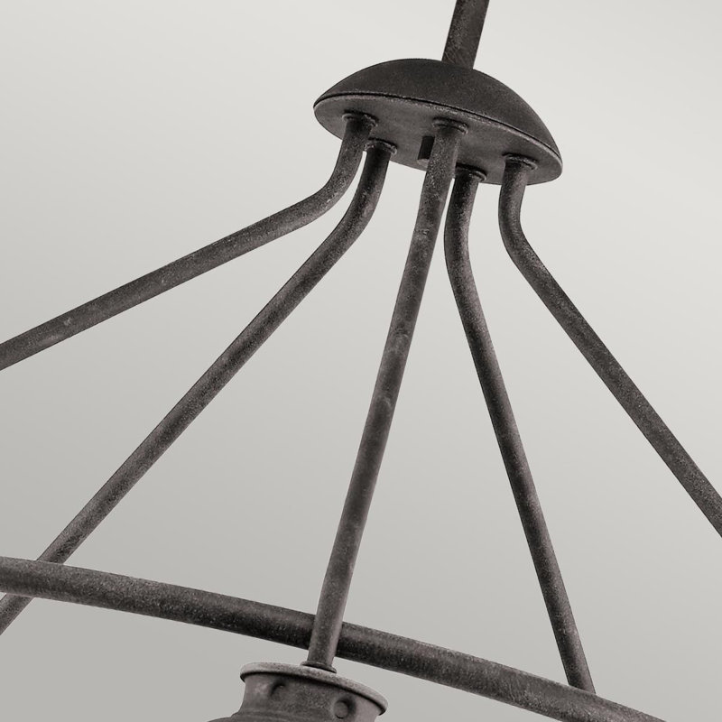 Alexandra 5 - Light Waggon Wheel Chandelier