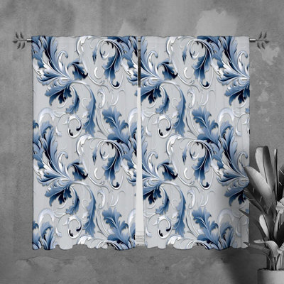 Paire de rideaux obscurcissant en polyester Mikaelah