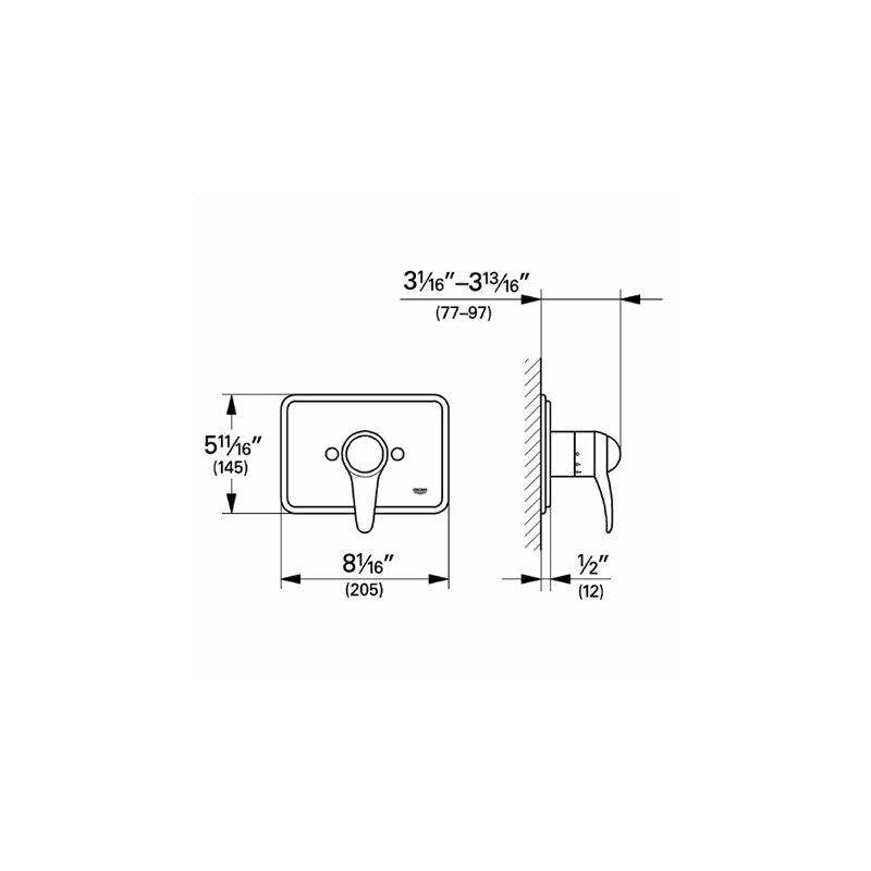 Side Sprayer, Soft Black