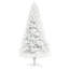 Arbre de Noël artificiel de 6 pi de hauteur, arbre de Noël non éclairé avec 1000 pointes de branches, ouverture automatique, base en acier, décoration des Fêtes pour bureau personnel, blanc