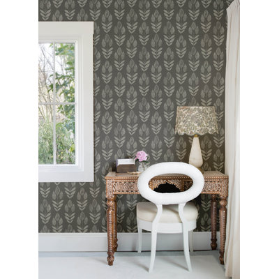 Papier peint guirlande tulipe