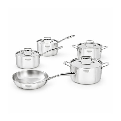 Tramontina 5 Pcs. Grano 3-Ply Stainless Steel Cookware Set
