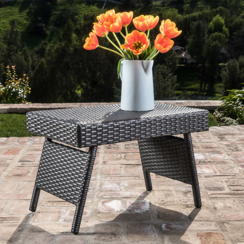 Table de collation grise Pe, H 15,75 po x l 24 po x P 16 po, structure en fer, sans assemblage pour look chic en gris et fer, 24 po x 16 po x 15,75 po, expérience utilisateur