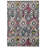 Kivett Ikat Ivory and Charcoal Indoor Outdoor Machine Washable Rug-835037906