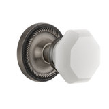 Rope Rosette with Waldorf White Milk Knob