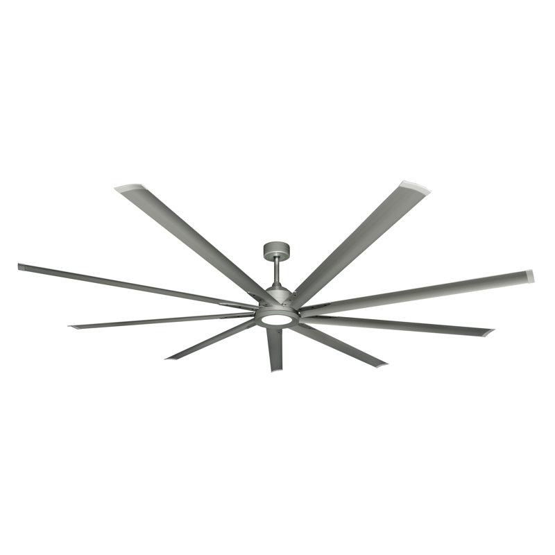 Liberator 96'' Ceiling Fan with LED Lights, Brushed Nickel