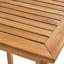 Table de bar rectangulaire d'extérieur en bois d'acacia minimaliste pour plus de durabilité et de style