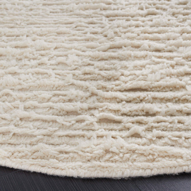 Casablanca Hand Woven Performance Solid Color Rug, Round 6'