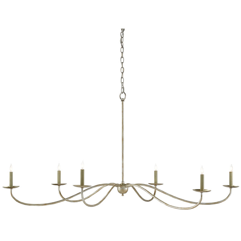 Lustre 6 lumières façon bougie Saxon