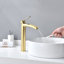 Robinet de salle de bain monotrou avec bonde-70325894