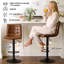 Tabouret de bar pivotant à hauteur réglable avec dossier pour îlot de cuisine-1663195319-1663195315