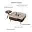 Table basse irrégulière