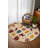 Trayas Collection Digital Print Cotton-Polyester Animal Print Colorful Rug-924833976