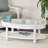 Monaco - Oval Coffee Table - Pelican Insert - Blanc Finish